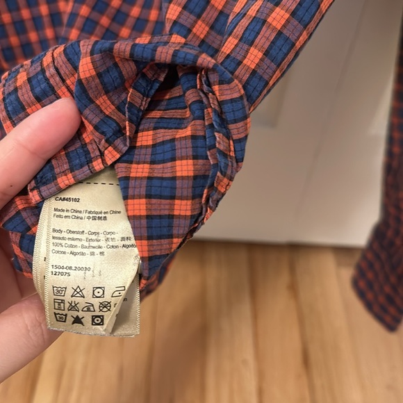 Scotch & Soda true gentleman plaid button down shirt size medium - Picture 8 of 9